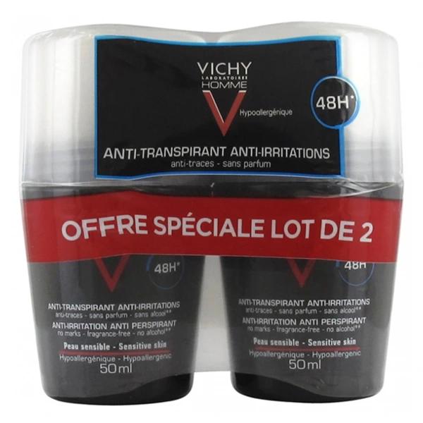 Vichy Roll On Anti Irritations 48h 2x50ML