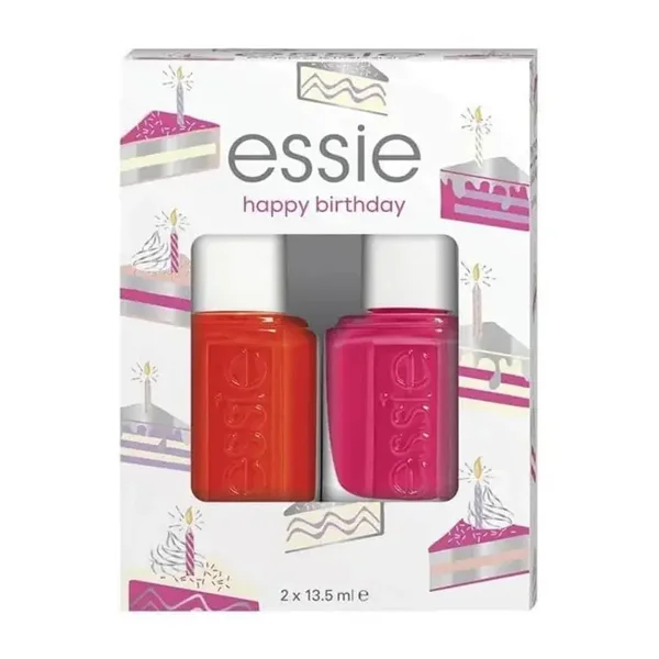 Essie Nail Polish 2x13.5ml X2 Nail Lacquer Happy Birthday (fifth avenue and watermelon)