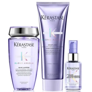 Kerastase Set Blond Absolue Shampoo 250ml and Conditioner 250ml and Cicaplasm Leave-In 150ml