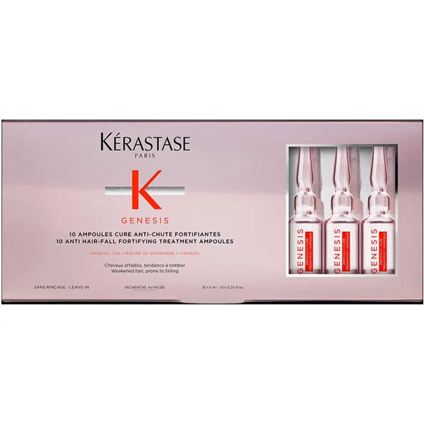 Kerastase Hair Treatment 10x6ml 10 Ampoules Cure Chute Fortifiantes Anti Hair Fall Leave In