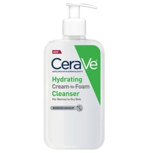 Cerave Hydrating Cream 236ml To Foam Cleanser For Normal To Dry Skin 