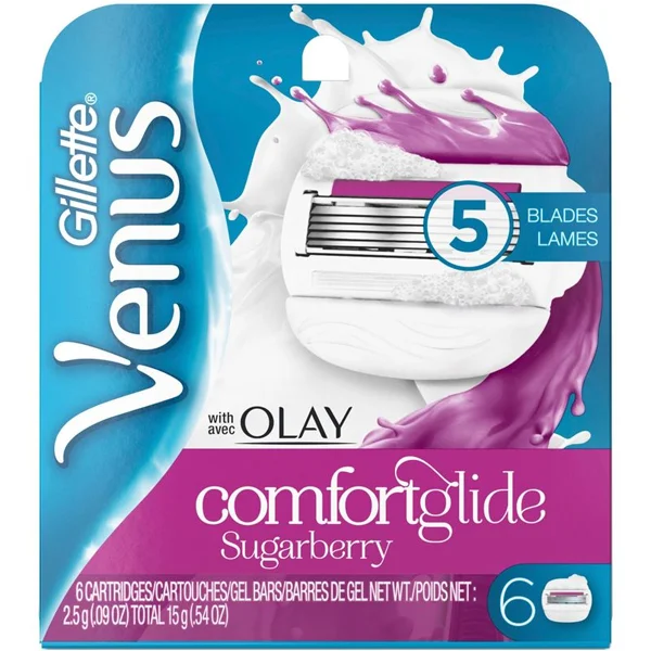 Gillette Venus Comfort Glide Sugar Berry 6 Cartridges