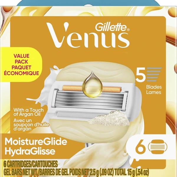 Gillette Venus Moisture Glide Argan 6 Cartridges