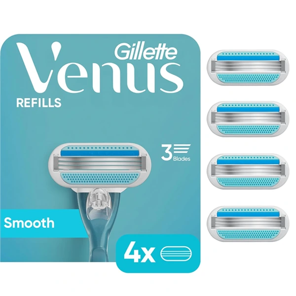 Gillette Venus Smooth Doux 4 Cartridges,3 Blades