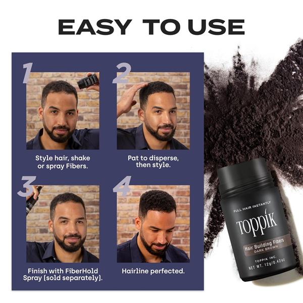 Toppik Hair Building Fibers Dark Brown 27.5g